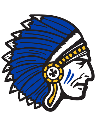 Blue Indian Temporary Tattoo