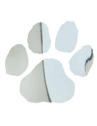 Silver Paw Print Metallic Temporary Tattoo
