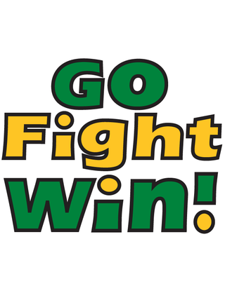 Green Go Fight Win Temporary Tattoo