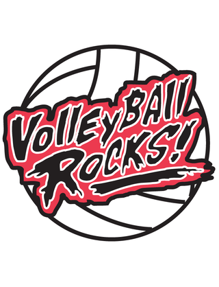 “Volleyball Rocks!” Temporary Tattoo