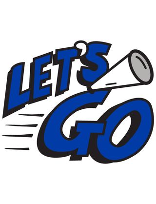 Blue Let’s Go Temporary Tattoo