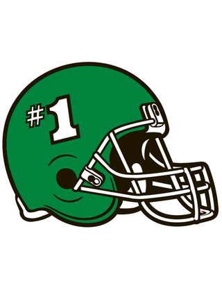 Green #1 Helmet Temporary Tattoo