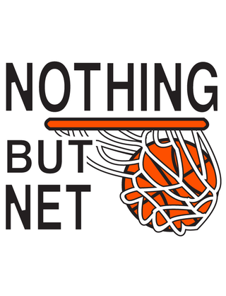 “Nothing But Net” Basketball Temporary Tattoo