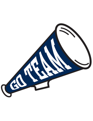 Navy Megaphone Temporary Tattoo