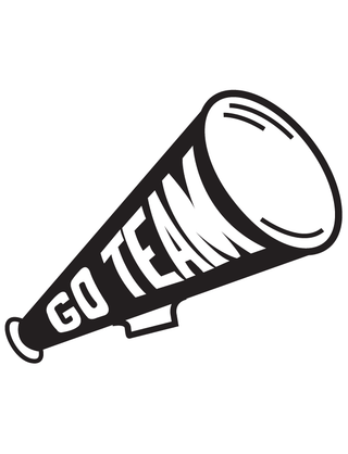 Black Megaphone Temporary Tattoo