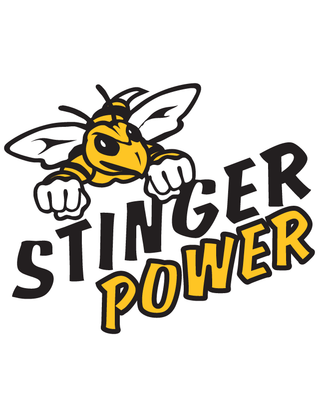 Gold “Stinger Power” Bee Temporary Tattoo