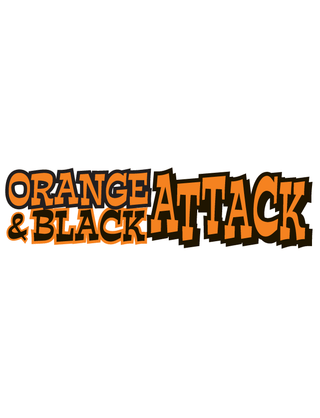 “Orange & Black Attack” Spirit Strip Temporary Tattoo