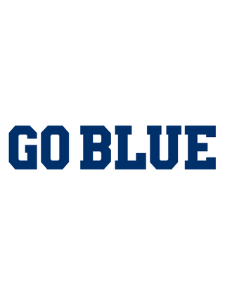 “Go Blue” Spirit Strip Temporary Tattoo