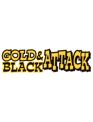 “Gold & Black Attack” Spirit Strip Temporary Tattoo