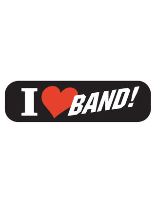 I Love Band Waterless Tattoos