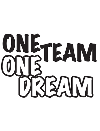 "One Team One Dream" Waterless Tattoo