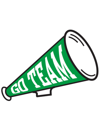 Green Megaphone Waterless Tattoo