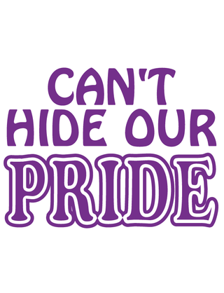 Purple Can’t Hide Our Pride Waterless Tattoo