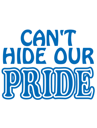 Blue Can’t Hide Our Pride Waterless Tattoo