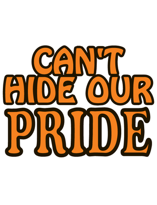 Orange Can’t Hide Our Pride Waterless Tattoo