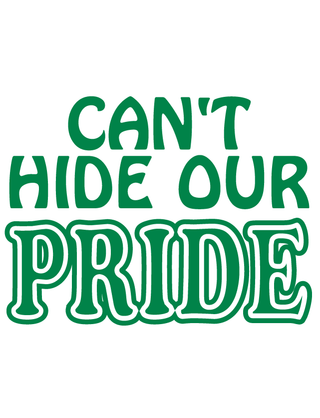 Green Can’t Hide Our Pride Waterless Tattoo