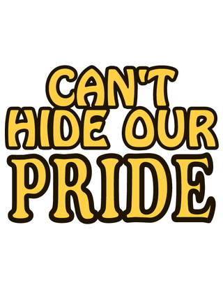 Gold Can't Hide Our Pride Waterless Tattoo