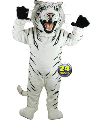 White Tiger Mascot Uniform