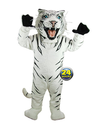 White Tiger Mascot Uniform