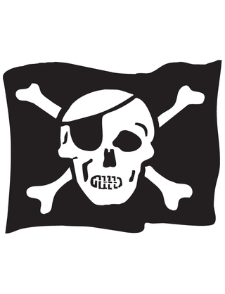 Pirate Flag Temporary Tattoo