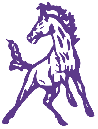 Purple Horse Temporary Tattoo