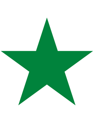 Green Star Temporary Tattoo