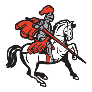 Red Knight on Horse Temporary Tattoo