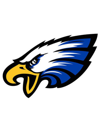 Blue Eagle Head Temporary Tattoo