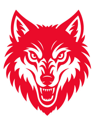 Red Wolf/Husky Temporary Tattoo