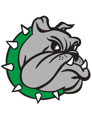 Green Bulldog Temporary Tattoo