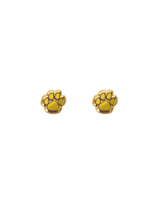 Gold Mini Paw Earrings - Gold