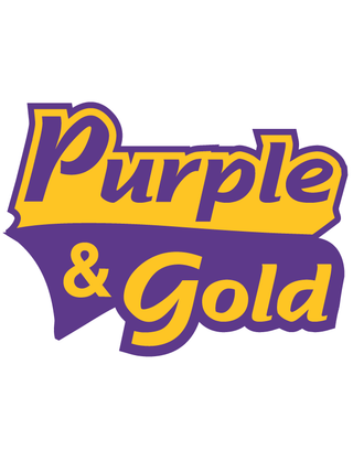 Purple and Gold Temporary Tattoo