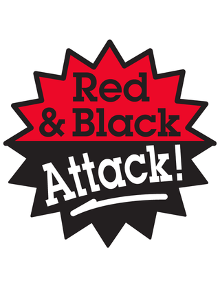 “Red & Black Attack!” Temporary Tattoo