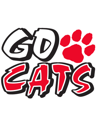 Red Go Cats Temporary Tattoo