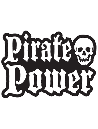 Pirate Power Temporary Tattoo