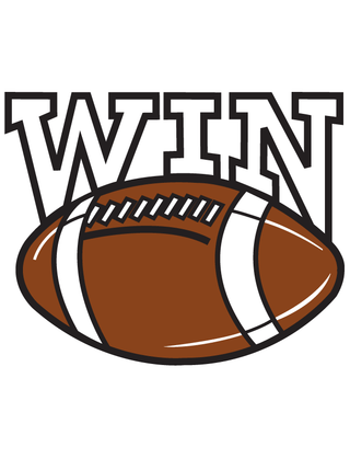 “Win” Football Temporary Tattoo