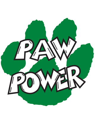 Green Paw Power Temporary Tattoo