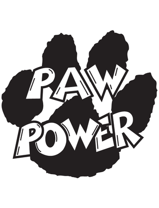 Black Paw Power Temporary Tattoo