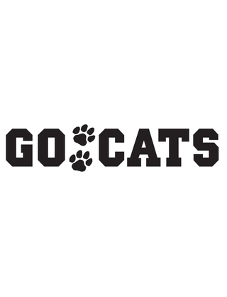 Black Go Cats Temporary Tattoo