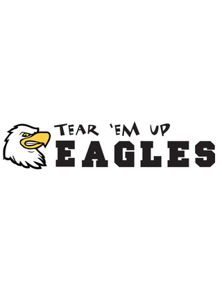 Tear 'Em Up Eagles Temporary Tattoo