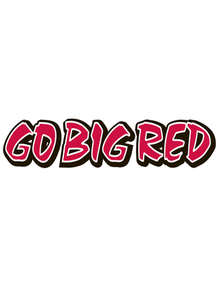 Go Big Red Temporary Tattoo