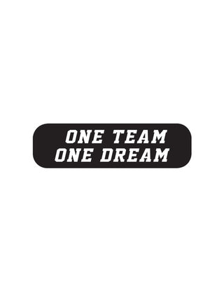 One Team One Dream War Paint Waterless Tattoo