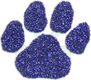 Blue Glitter Paw Print Waterless Tattoo