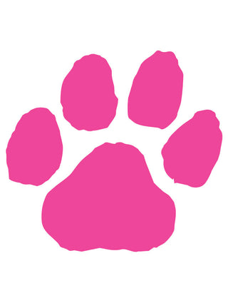 Pink Paw Print Waterless Tattoo