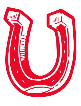 Red Horseshoe Temporary Tattoo