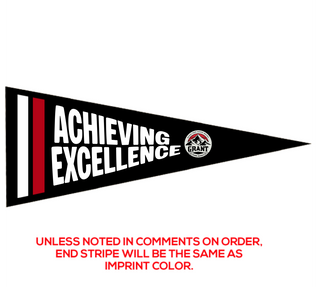 Preview of Custom Printed 9" x 24" Pennant