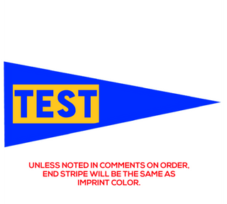 Preview of Custom Printed 9" x 24" Pennant