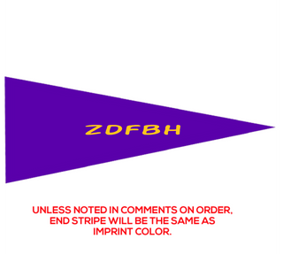 Preview of Custom Printed 12" x 30" Pennant
